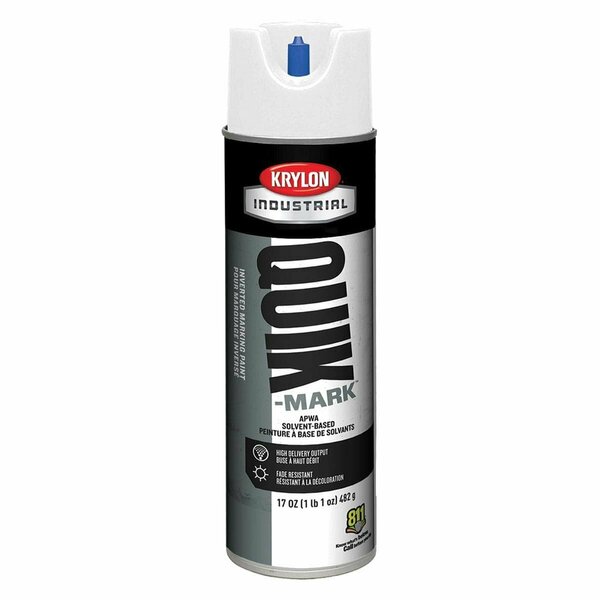 Krylon Quik-Mark Solvent-Based Inverted Marking Paint, 12PK A03900007